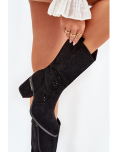 Bottes ajourées Délicates en Simili Cuir 2