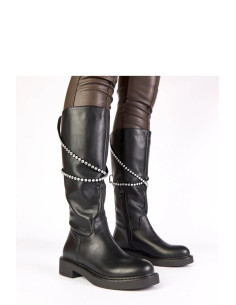 Bottes cuissardes Élégantes Noires