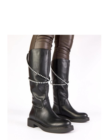 Bottes cuissardes Élégantes Noires