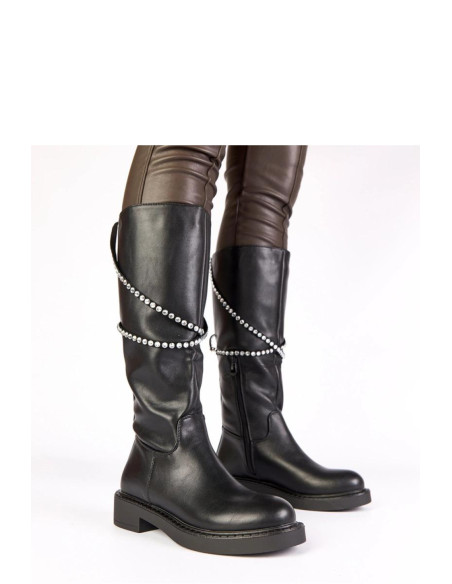 Bottes cuissardes Élégantes Noires