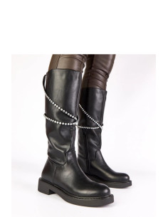 Bottes cuissardes Élégantes Noires 2