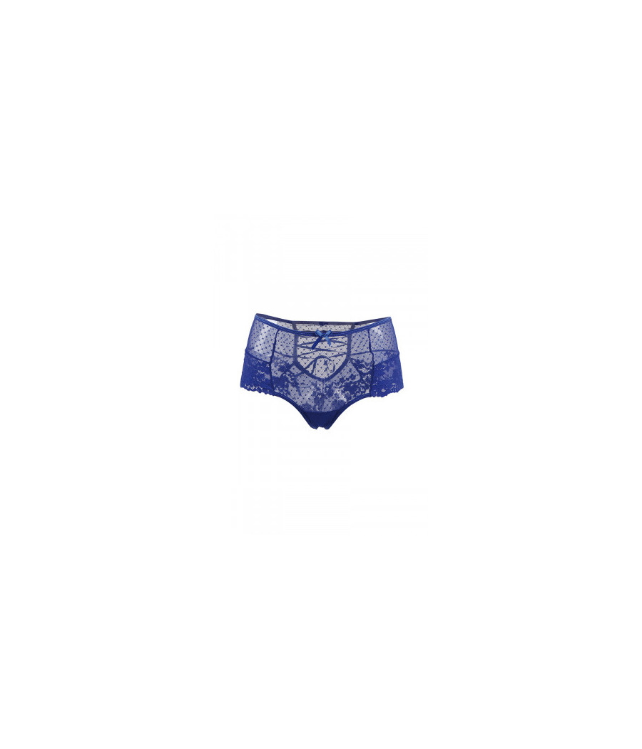 Tanga sexy bleu à laçage