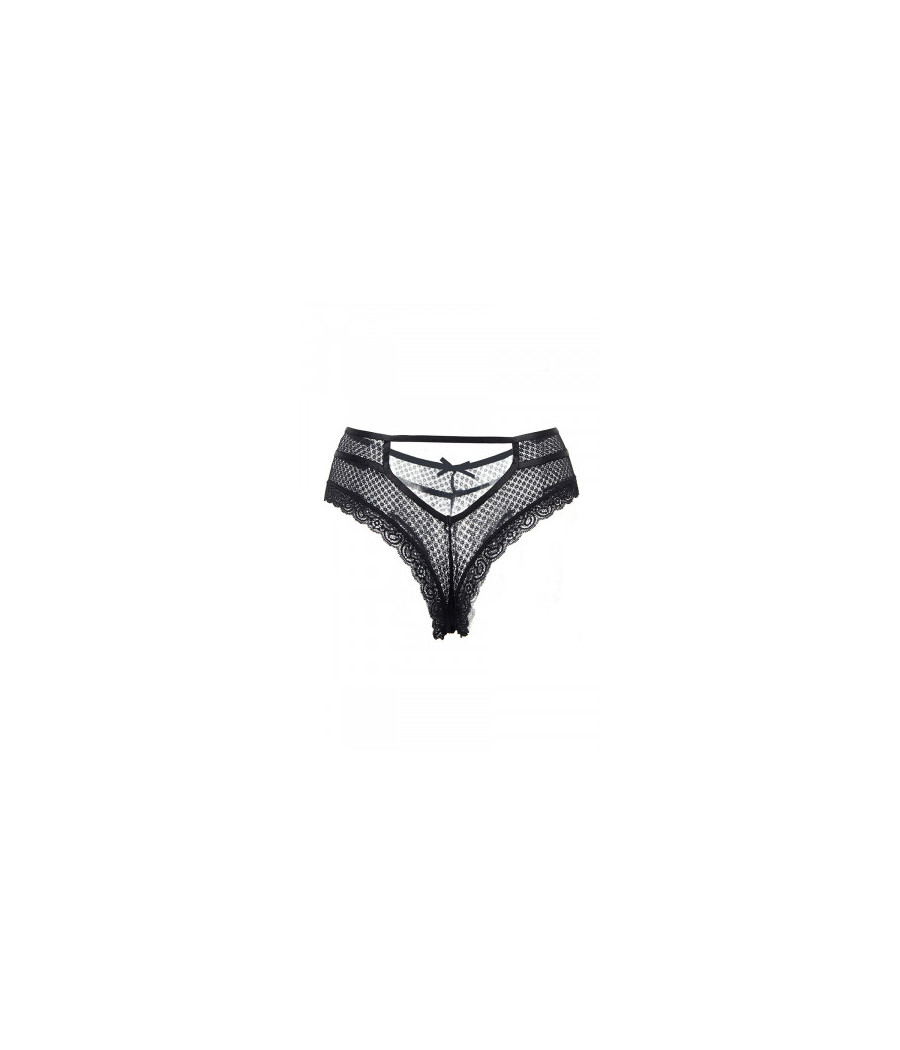 Tanga noir dentelle - Paris Hollywood