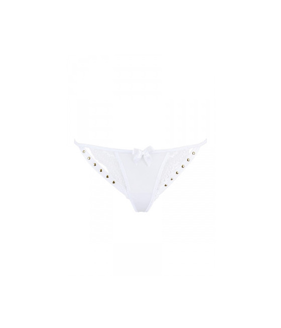 String blanc à clous dorés V-9798 - Axami