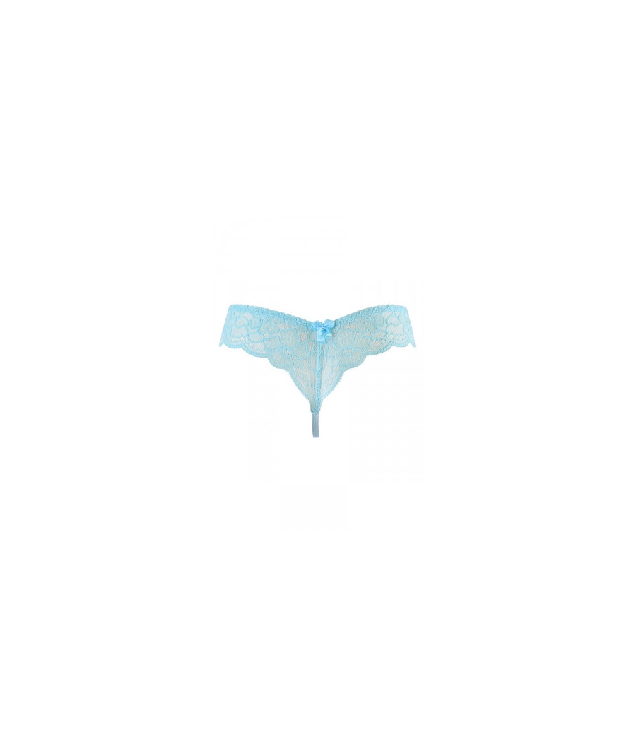 String tanga bleu V-10128 - Axami