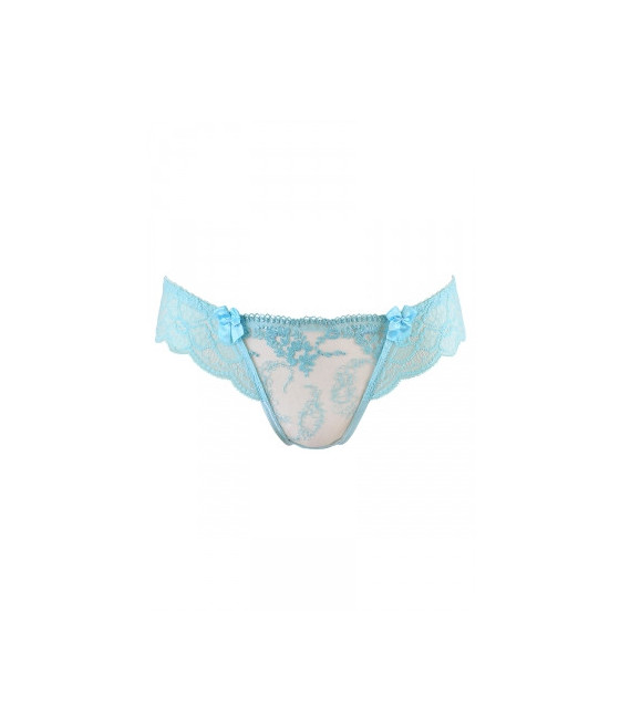 String tanga bleu V-10128 - Axami