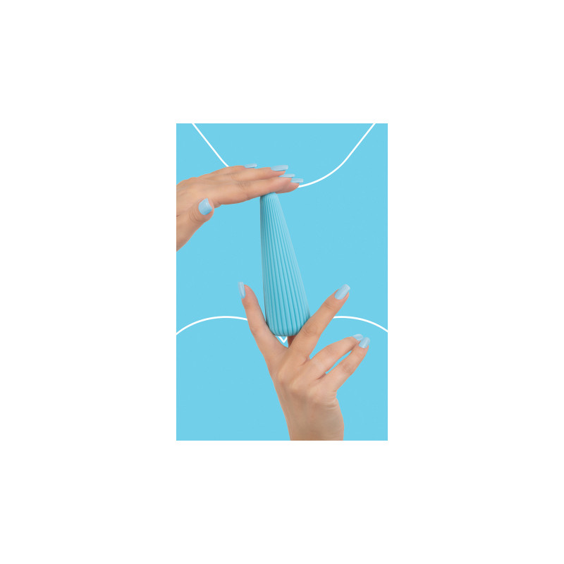 Vibro rechargeable IcyCone bleu - FairyGasm
