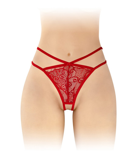 String ouvert Mylene - rouge