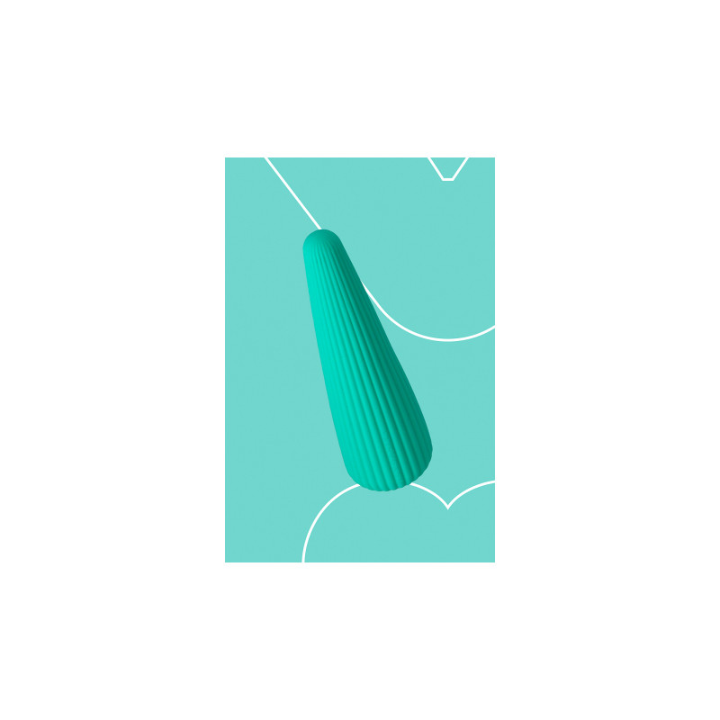 Vibro rechargeable IcyCone vert - FairyGasm