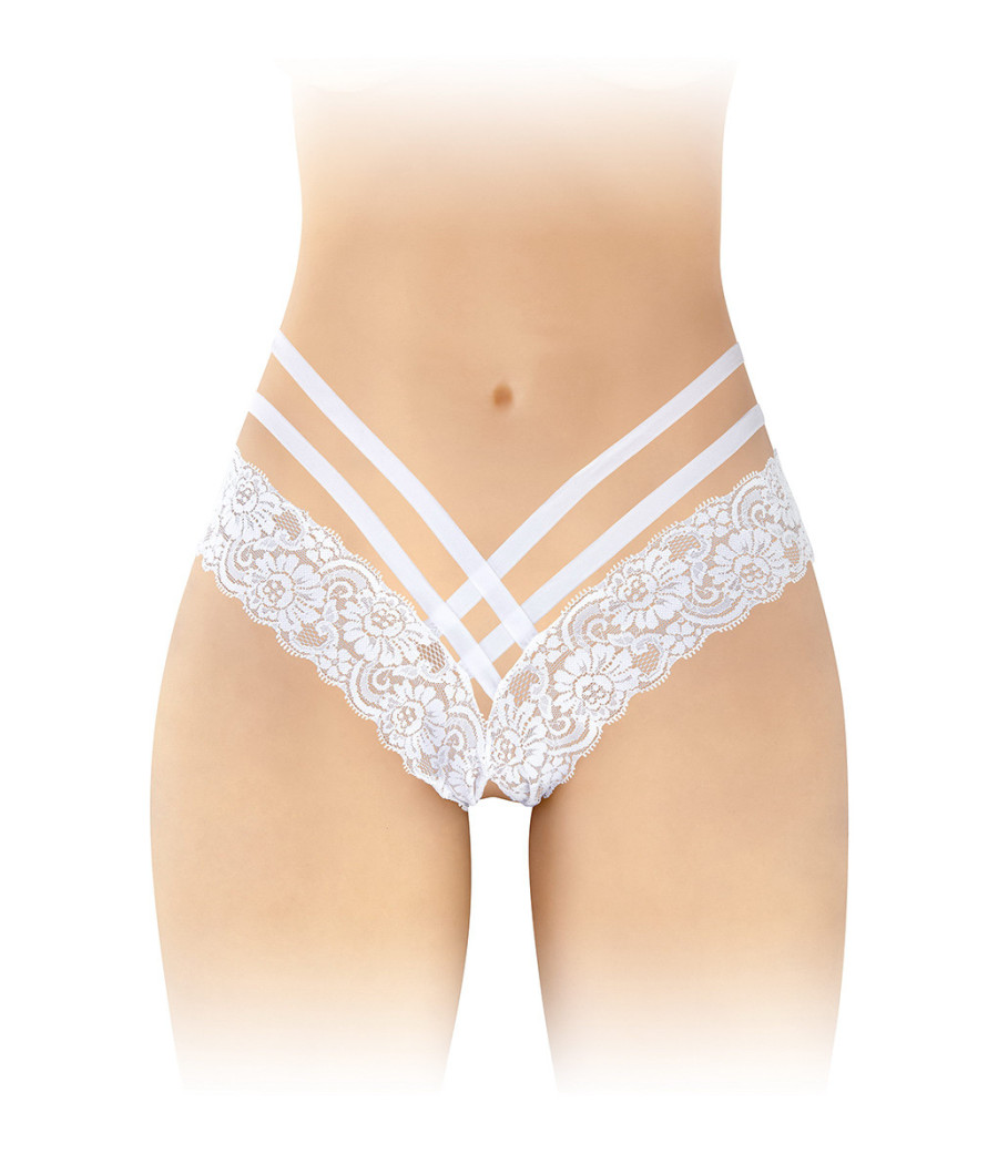 Tanga ouvert Anne - blanc
