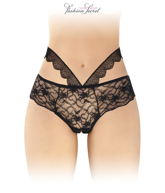 Culotte ouverte noire Marie - Fashion Secret