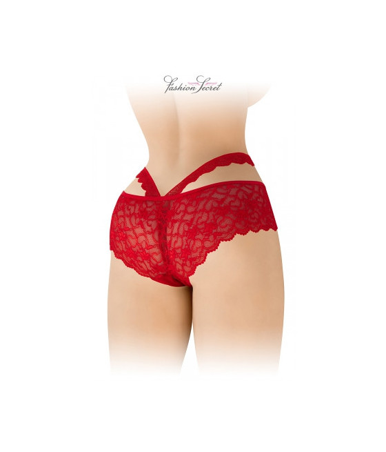 Culotte ouverte rouge Marie - Fashion Secret