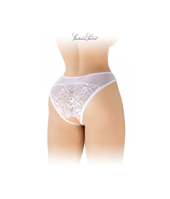 Tanga blanc ouvert Ava - Fashion Secret