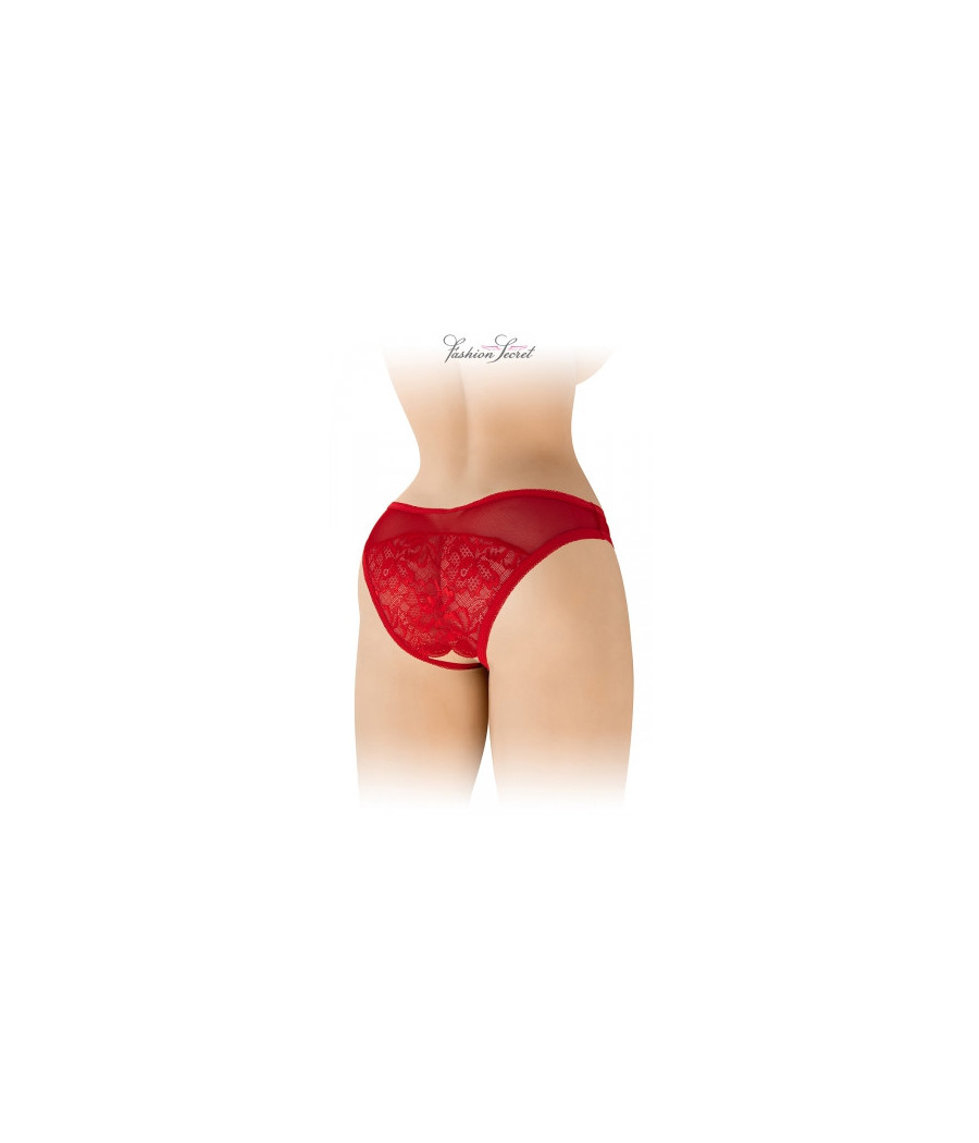Tanga rouge ouvert Ava - Fashion Secret