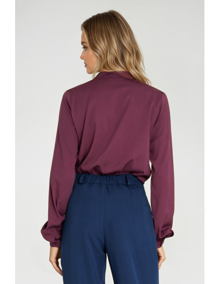 Chemise manche longue Élégante Violette