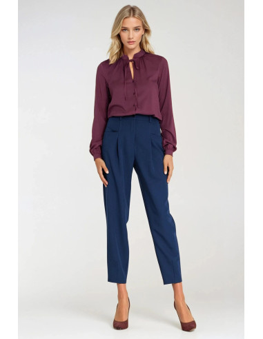 Chemise manche longue Élégante Violette