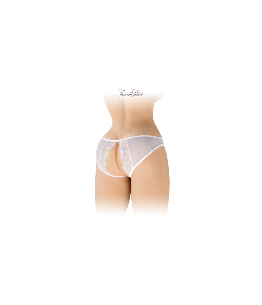 Culotte blanche ouverte Ambre - Fashion Secret