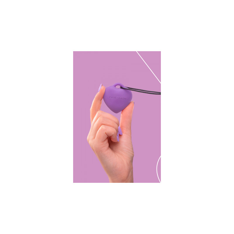 Stimulateur pendentif PleasureStone violet - FairyGasm