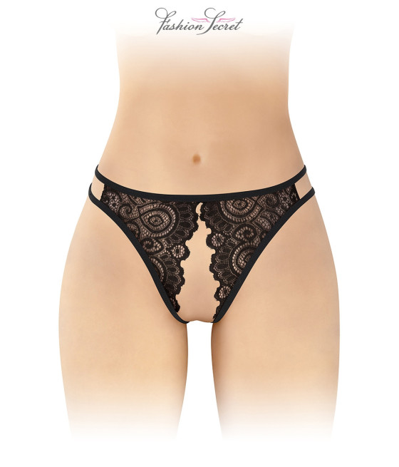 Culotte noire ouverte Annette - Fashion Secret