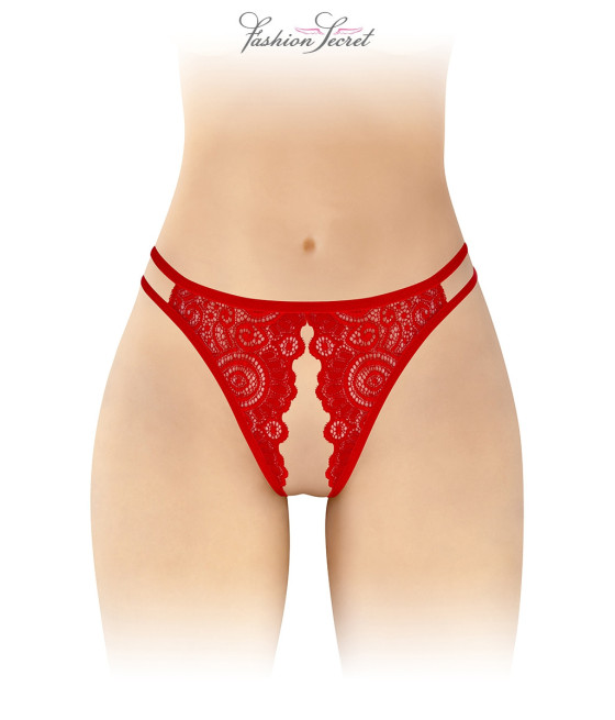 Culotte rouge ouverte Annette - Fashion Secret