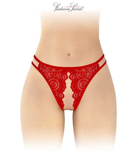 Culotte rouge ouverte Annette - Fashion Secret