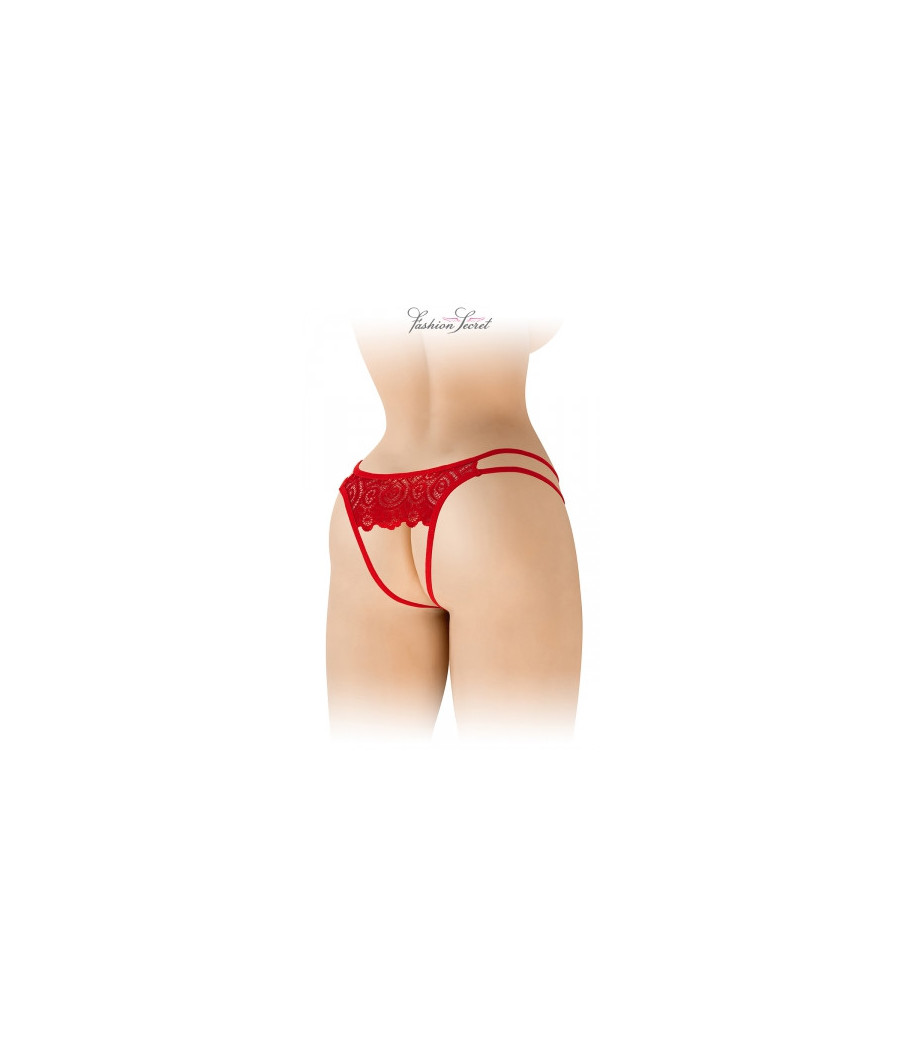 Culotte rouge ouverte Annette - Fashion Secret