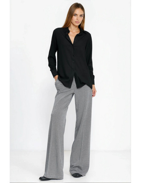 Chemise manche longue Élégante Noire