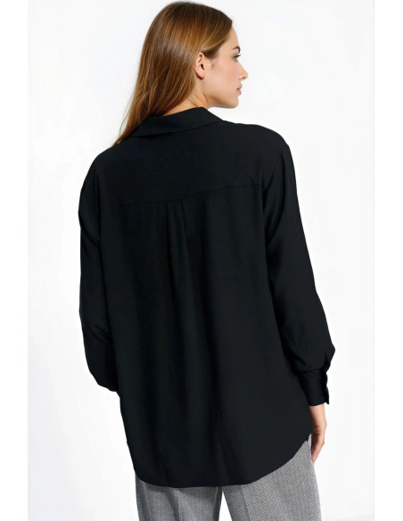 Chemise manche longue Élégante Noire