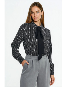 Chemise manche longue Élégante Noire