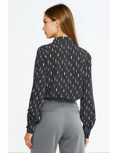 Chemise manche longue Élégante Noire