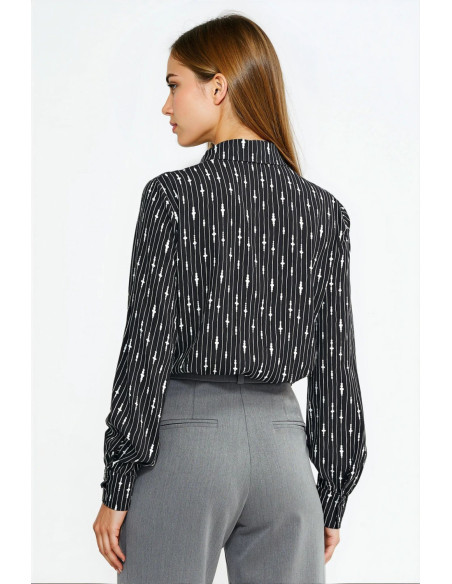 Chemise manche longue Élégante Noire