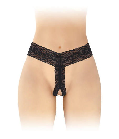 String ouvert Anita noir - Fashion Secret