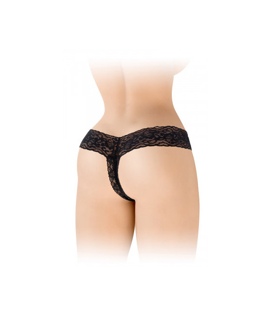 String ouvert Anita noir - Fashion Secret