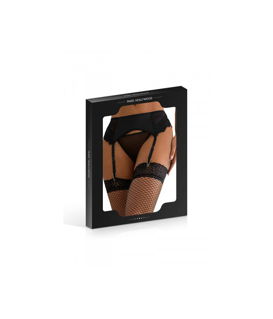 String ouvert à strass noir