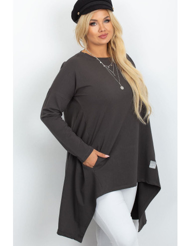 Tunique grande taille Élégante en Coton