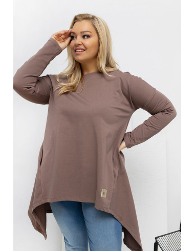 Tunique grande taille Élégante en Coton