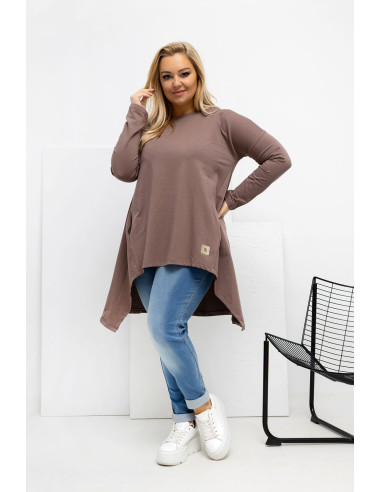 Tunique grande taille Élégante en Coton