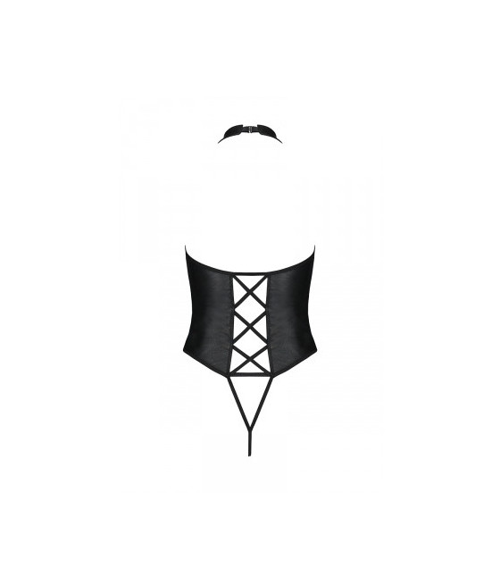 Body ouvert faux cuir Nancy - Passion