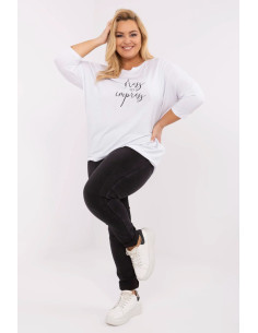 Chemisier grande taille Classique Blanc
