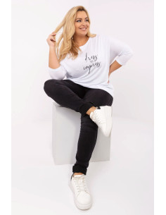Chemisier grande taille Classique Blanc 2