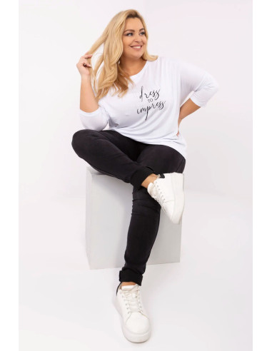 Chemisier grande taille Classique Blanc