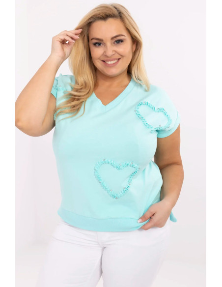 Chemisier grande taille Élégant en Coton