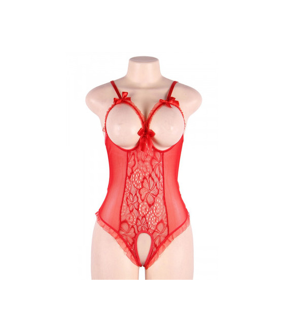 Body rouge ouvert - Paris Hollywood