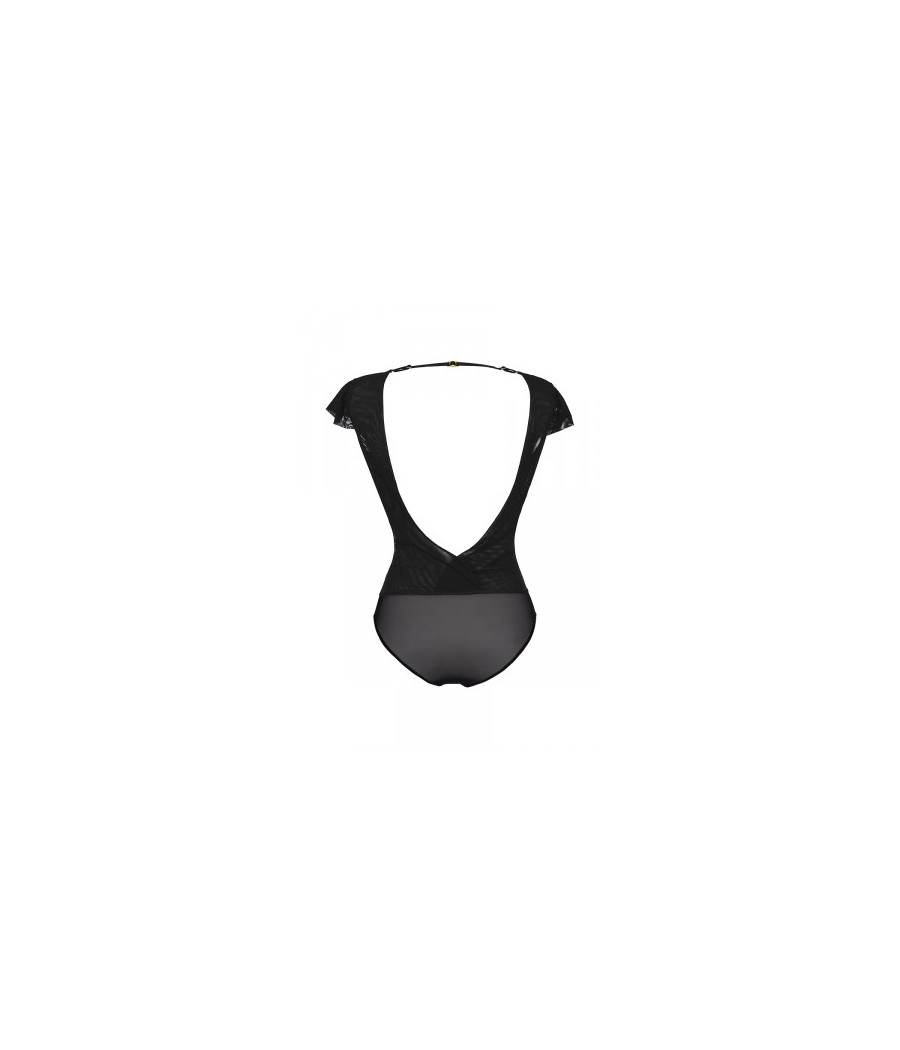 Body tulle et dentelle noir V-9900 - Axami