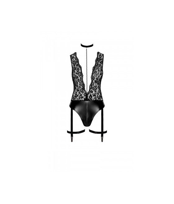 Body jarretelles Libido F297 wetlook et dentelle