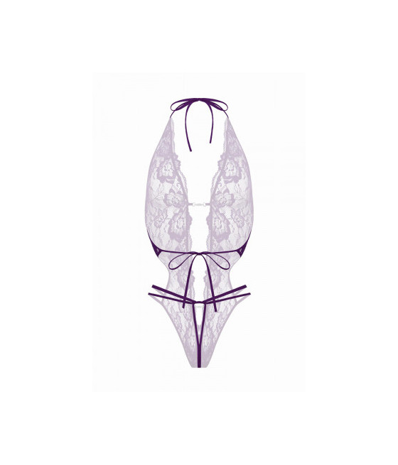 Body string ouvert Renee violet - Christine