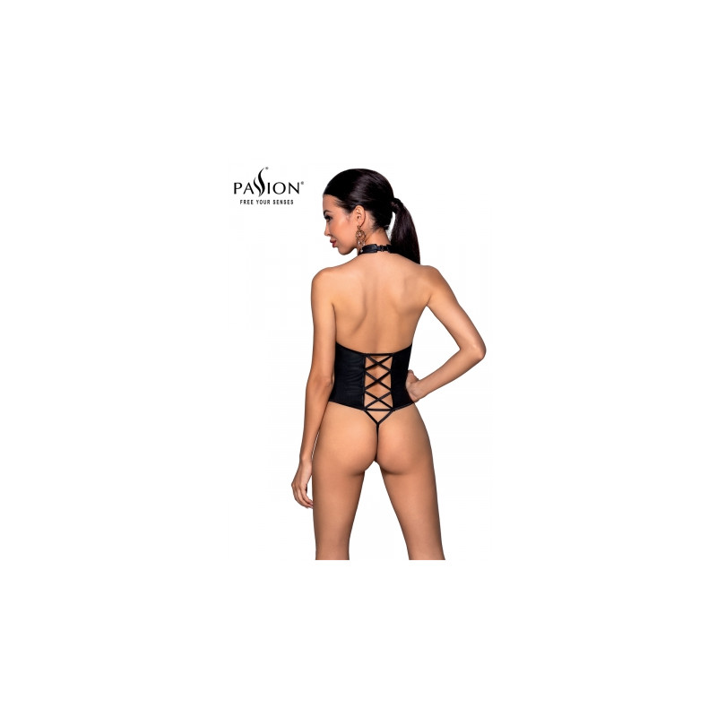 Body ouvert faux cuir Nancy - Passion
