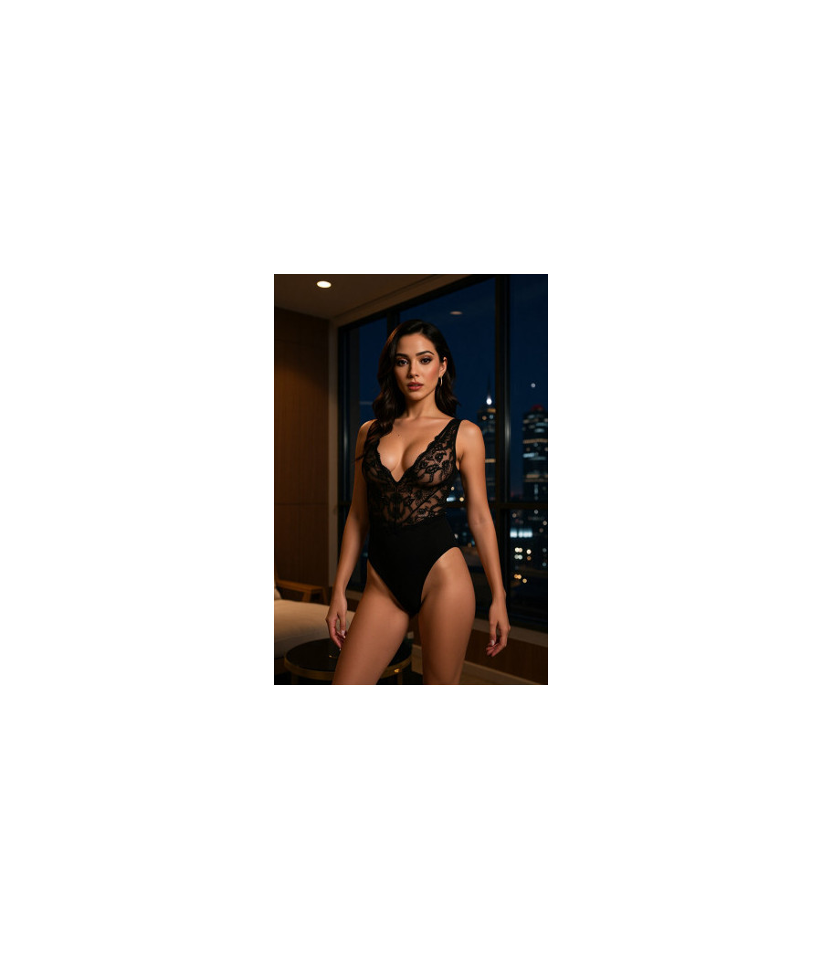 Body noir Evalie - Passion