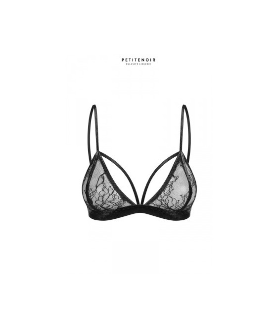 Soutien-gorge triangle dentelle et velours