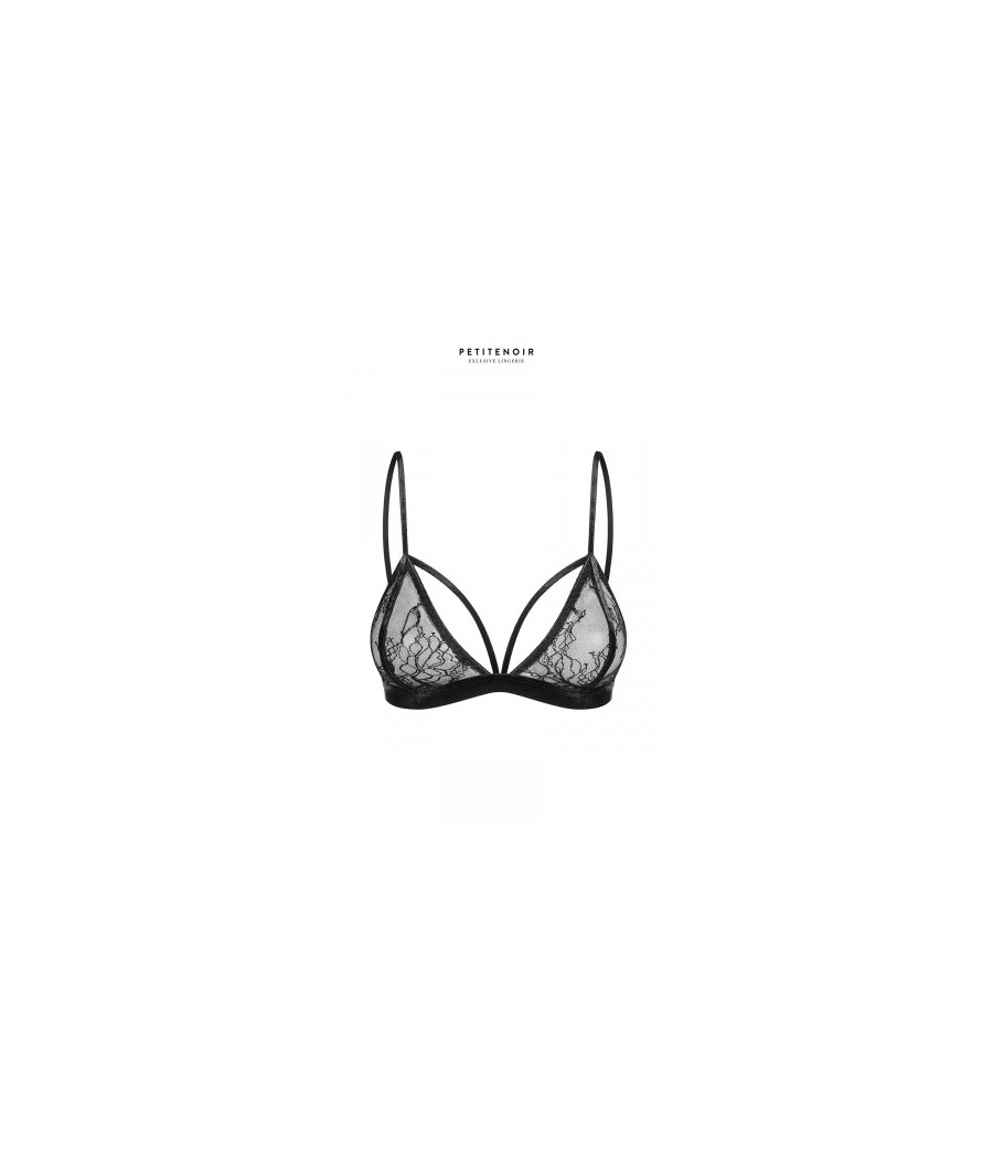 Soutien-gorge triangle dentelle et velours